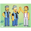 Image 1 : Cheech Marin & Tommy Chong Signed "The Simpsons" 11x14 Photo (JSA COA)