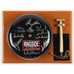 Authentic Full-Size Ringside Boxing Bell Signed by (9)  Moorer, Mercer,  Whitaker, Tubbs (MAB Holo)