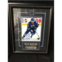 RYAN KESLER SIGNED 16" X 20" FRAMED PHOTO