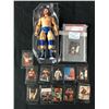 Image 1 : WRESTLING CARDS/ FIGURE LOT