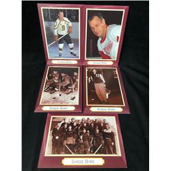 VINTAGE GORDIE HOWE PHOTO'S LOT