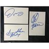 Image 1 : BOXERS SIGNED INDEX CARD LOT (MOSLEY/ FOREMAN/ DELAHOYA)