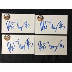 ROBERTO LUONGO SIGNED INDEX CARD LOT