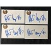 Image 1 : ROBERTO LUONGO SIGNED INDEX CARD LOT