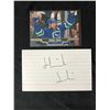 Image 1 : HENRIK SEDIN SIGNED INDEX CARD W/ HOCKEY CARD