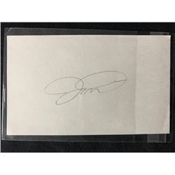 JOE MONTANA SIGNED INDEX CARD