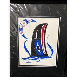 NATIVE ART PRINT "MOON/ KILLER WHALE" BY BEN HOWSTER