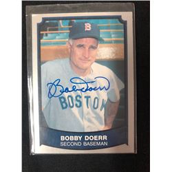 BOBBY DOERR SIGNED BASEBALL CARD