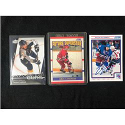 HOCKEY CARD LOT (LAAKSO/ LINDROS/ RICHARDS)