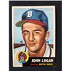 Image 1 : 1953 Topps #158 Johnny Logan RC