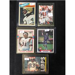 FOOTBALL ROOKIE CARD LOT (WOODS/ BLEDSOE/ SANDERS...)