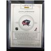 Image 2 : 2012 PANINI #24 JACK JOHNSON GAME WORN MATERIAL & AUTOGRAPH HOCKEY CARD