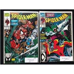 SPIDER-MAN COMIC BOOK LOT #5/ #2  (MARVEL COMICS) 1990