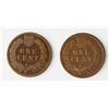 Image 2 : (2) 1873 INDIAN CENTS