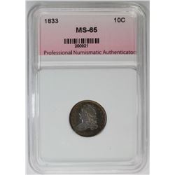 1833 BUST DIME