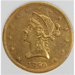 1860-O $10 GOLD