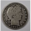 Image 1 : 1914 BARBER HALF DOLLAR