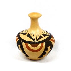 Hopi Polychrome Pottery Vase by