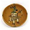 Image 1 : Native American Sand Painted Bowl, E.J. Mocasque
