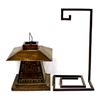 Image 2 : Arts & Crafts Copper and Stained Glass Lantern