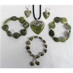 Sterling Silver and Jade Jewelry