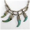 Image 1 : Vintage Navajo Sterling Turquoise Necklace