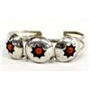 Native American Navajo Sterling Coral Bracelet