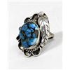 Image 1 : Vintage Navajo Sterling Turquoise Ring, Size 8