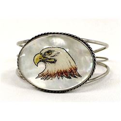 Southwestern Mother of Pearl Eagle Bracelet