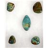 5 Evan's Mine Baja California Turquoise Cabochons