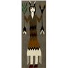 Image 2 : Navajo Yei Wool Textile Rug from Tuba City, AZ