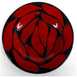 Beautiful Glazed Red Chile Pottery Plate