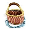 Image 1 : African Basket with Hand Beaded Necklace