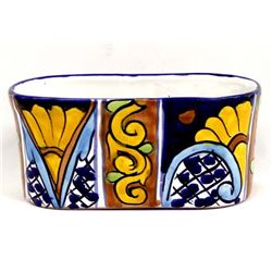 Mexican Glazed Pottery Planter by Ruth