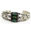 Image 1 : Navajo Route 66 Sterling Turquoise Bracelet