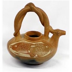 Vintage Asian Pottery Teapot