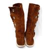 Image 1 : High Topped Brown Suede Moccasins