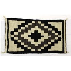 1960 Navajo Natural Wool Textile Rug