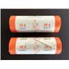 Image 1 : Two Shot Gun Rolls of Canadian 25¢ coins Sealed
