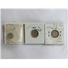 Image 1 : Three Newfoundland Silver 5¢ cent coins