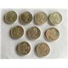 Image 2 : 9 Canadian Silver Dollars from 1960's