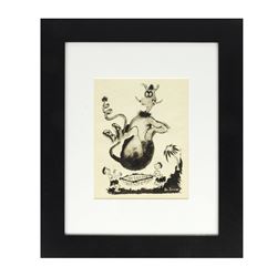 Signed Original Dr. Seuss Drawing.