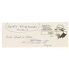 Image 1 : Chester Gould Signed “Dick Tracy" Fan Card.