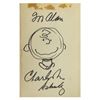 Image 1 : "More Peanuts" Drawing & Inscription by Charles Schulz.