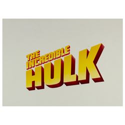 "The Incredible Hulk" Hand-Painted Title Artwork.