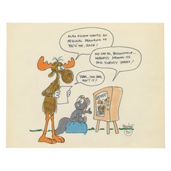  Rocky and Bullwinkle  Drawing Signed by Bill Scott.