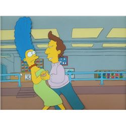 "The Simpsons" Original Cel & Matching Background.