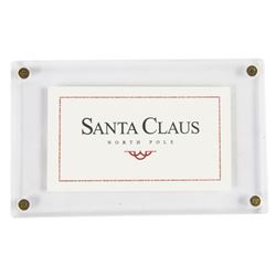  The Santa Clause  Prop Business Card.