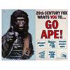Image 1 : Go Ape! "Planet of the  Apes" Half Sheet Poster.