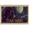 Image 1 : "Star Wars" Concept Print with Painted Text Overlay.